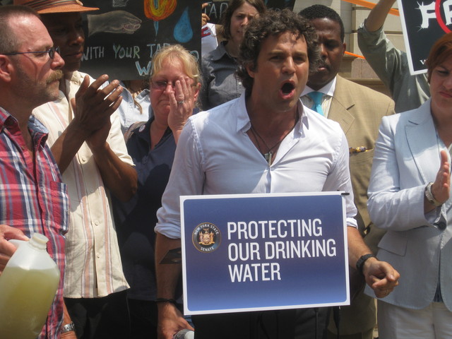 Ruffalo joked that he had temporarily forgotten he wasn't acting after railing against opponents.