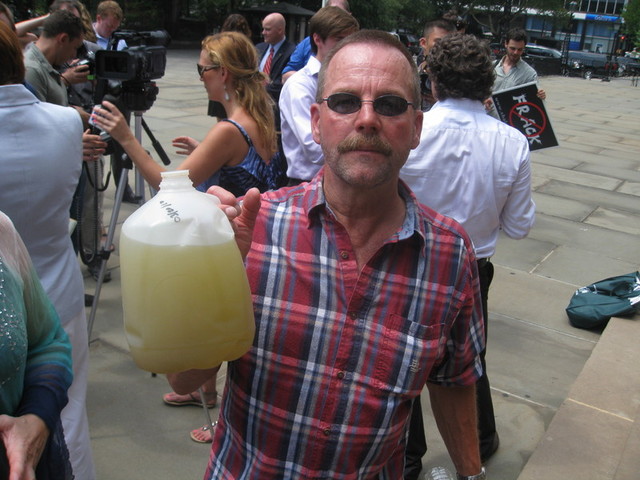 Craig Sautner, 57, from Dimock, PA, said the same drilling contaminated his family's water supply.