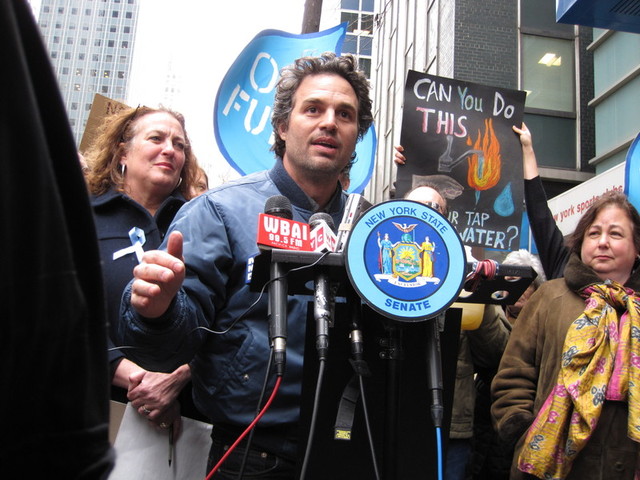 Actor Mark Ruffalo is a passionate anti-fracking advocate.