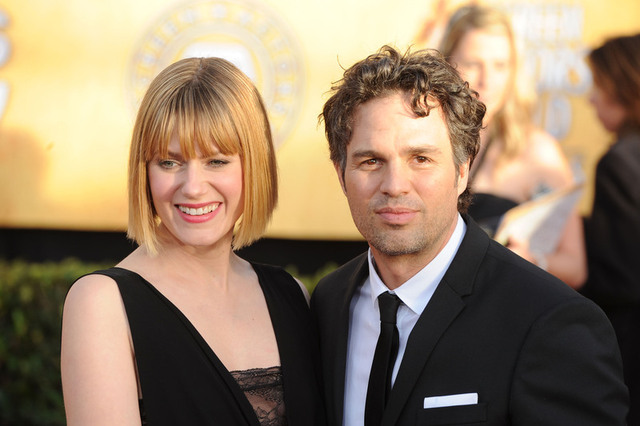 LOS ANGELES, CA - JANUARY 30: Actor Mark Ruffalo (R) and wife Sunrise Coigney arrive at the 17th Annual Screen Actors Guild Awards held at The Shrine Auditorium on January 30, 2011 in Los Angeles, California. (Photo by Frazer Harrison/Getty Images) *** Local Caption *** Sunrise Coigney;Mark Ruffalo