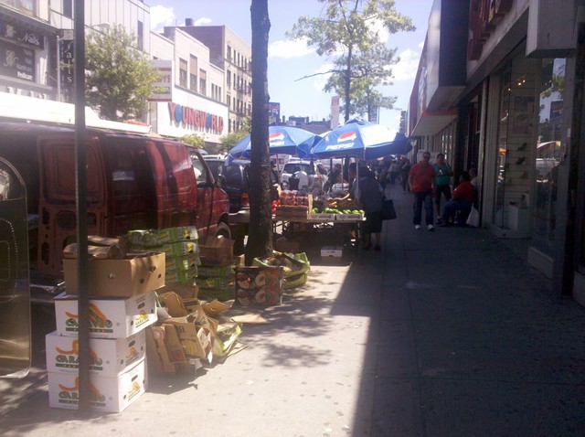 Hundreds of vendors fill Washington Heights every day of the week. 