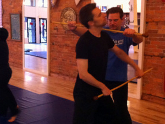 Bartitsu employs canes in self defense strategies.