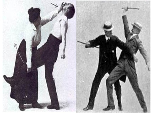 At the Bartitsu weekend workshop students are encouraged to wear Victorian attire.