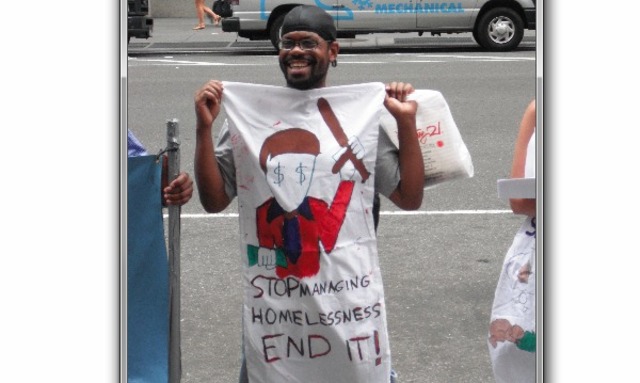 PTH member John Jones at the rally Monday, July 15.