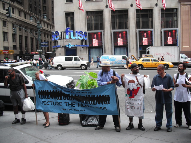Protesters at the rally Monday, July 25.