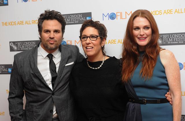 Actor Mark Ruffalo, writer and director Lisa Cholodenko, and actress Julianne Moore attended the premiere of 'The Kids Are Alright' at the 2010 London Film Festival.