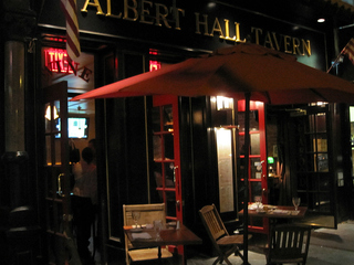 The disputed cafe at Albert Hal...