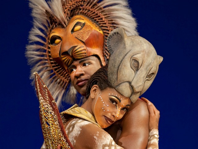 Dashaun Young as Simba and Chaunteé Schuler as Nala in 