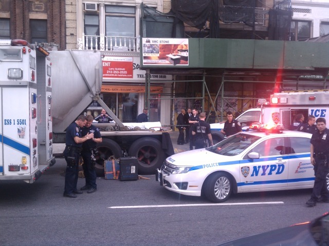A man was struck and killed by a truck on Chrystie and Delancey streets on Aug. 18, 2011.