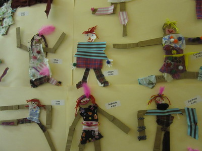 <p>Art work on the walls at P.S. 267 on the Upper East Side.</p>
