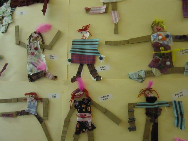 Art work on the walls at P.S. 267 on the Upper East Side.