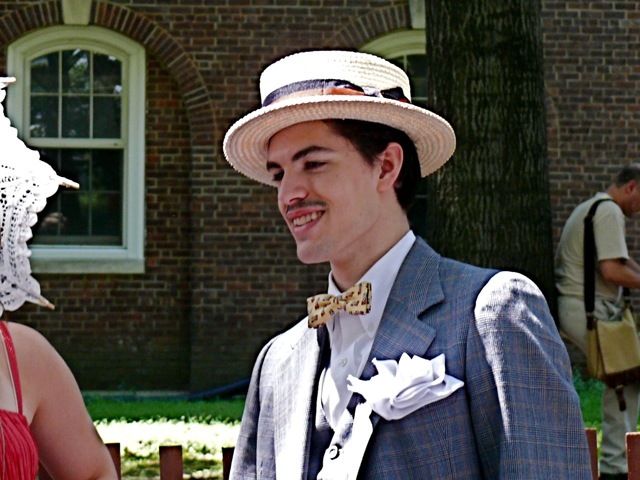 A men's attire style that would have also been at home on the streets of Paris in the 1920s