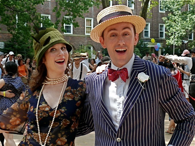 Here are two high voltage dancers in 20s inspired attire