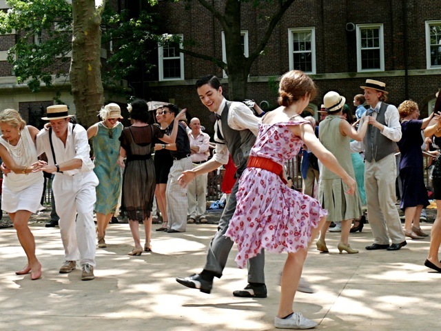 The dance floor highlighted dances such as the Charleston and the Peabody