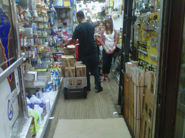 The 727 Hardware store on Sixth Avenue has been busy all morning on Aug. 26 as worried residents prepare for a possible hit from Hurricane Irene. 