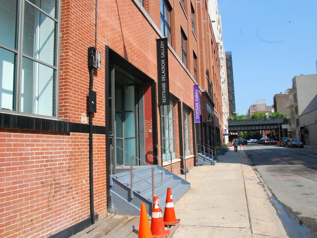 The Bertrand Delacroix Gallery is a few feet above the street, so owners are not as concerned about flooding.