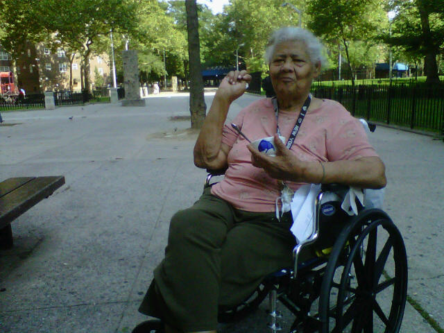 Jacob Riis Houses resident Felicita Gonzalez planned to ignore the city's evacuation order, due in part to the fact that she's wheelchair bound.