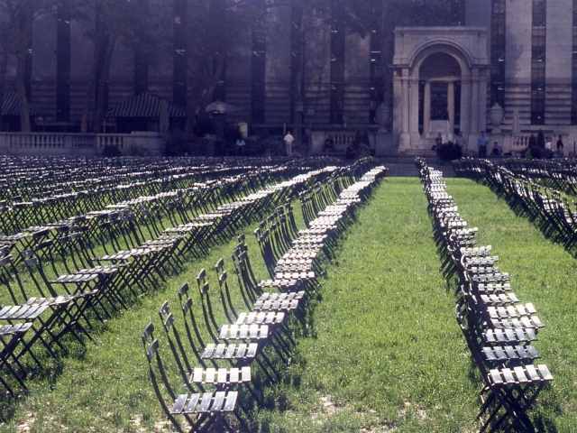 In addition to the chair exhibit, a performance art project called 