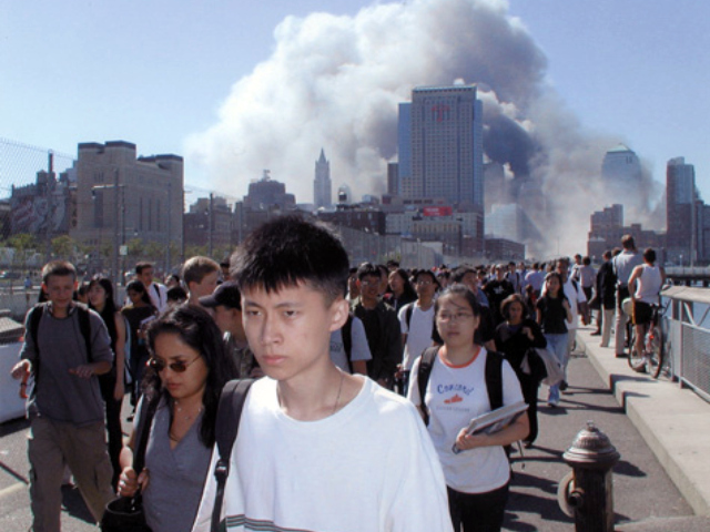 Stuyvesant High School students were evacuated on 9/11. 