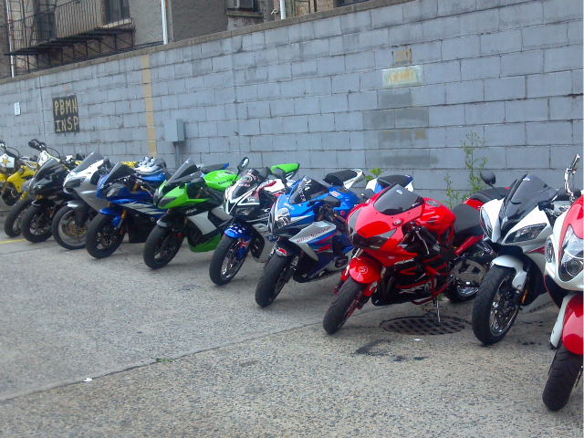 The motorcycles removed from teh streets of Northern Manhattan 