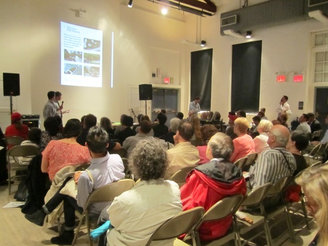 Village residents responded to the plan for the triangle of land west of Seventh Avenue between Greenwich Avenue and West 12th Street with multiple concerns about the park's character and its impact on the area. 
