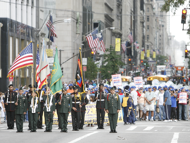 Over 100,000 people lined Fifth Avenue for the Labor Day Parade on Sept. 10, 2011.