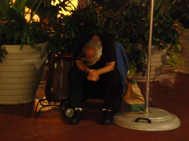 Not all of the people who sleep in the plazas appear to be homeless, but many are.