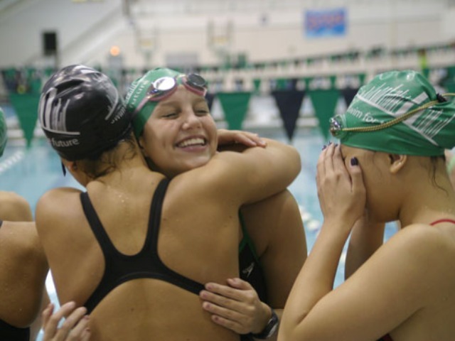 A Swim for the Future meet at Asphalt Green on the Upper East Side in 2010. 