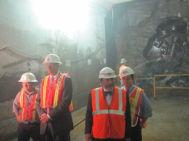 MTA Chair Jay Walder (second from left) and MTA Capital Construction President Michael Horodniceanu (third from left) said the project will be done by December 2016.