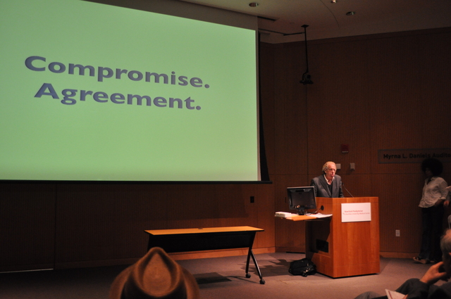 Quadriad chairman Henry Wollman said he is prepared to compromise with the community to get he project off the ground.