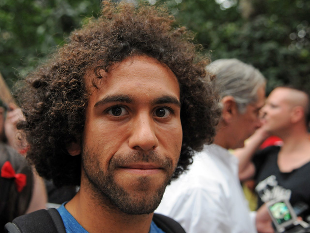 Are Fiul, 25, traveled from Queens to Zuccotti Park Friday to join the protest. 