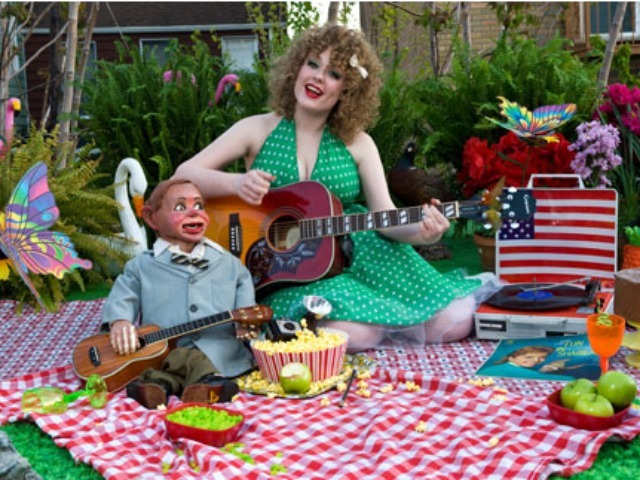 Performer Carla Rhodes and her character Cecil Sinclaire.