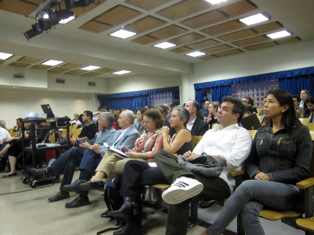 Downtown parents listened to the Department of Education's school rezoning proposal at P.S. 234's auditorium Oct. 4, 2011. 