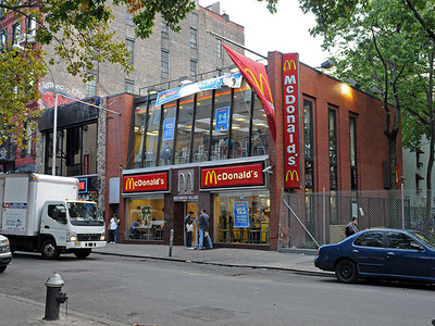 The McDonald's on West 3rd Street, near Sixth Avenue.