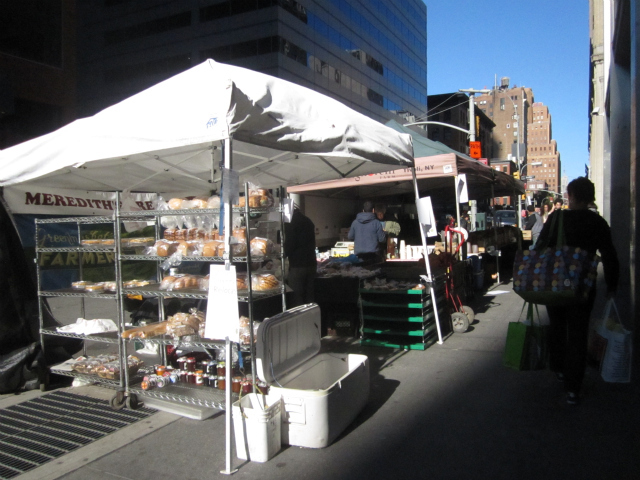 The Zuccotti Park Greenmarket moved to West Broadway Oct. 25, 2011. 