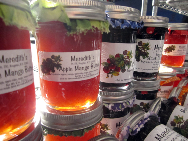 Jams and preserves from Meredith's Bread. 