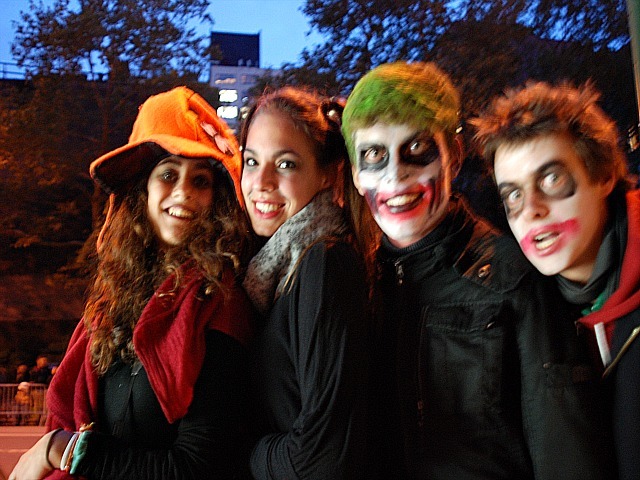 <p>A group of 17-year-olds visiting from France said they were enjoying their first American Halloween.</p>
