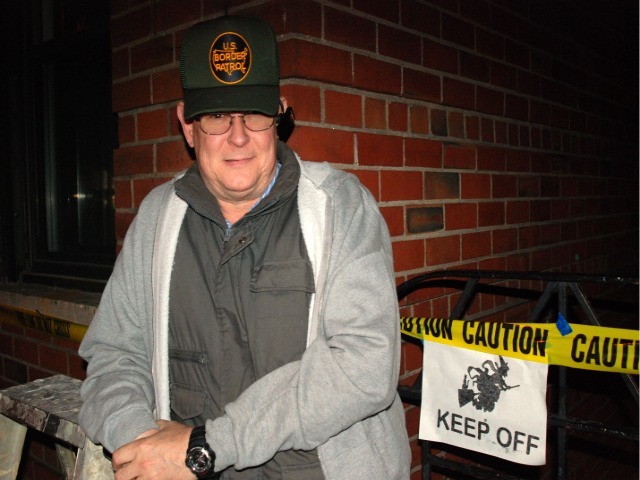 <p>Miguel Guerrero, a superintendent for a Sixth Avenue building, said he was guarding the building to prevent merrymakers from climbing up the balconies, as they have in previous years.</p>
