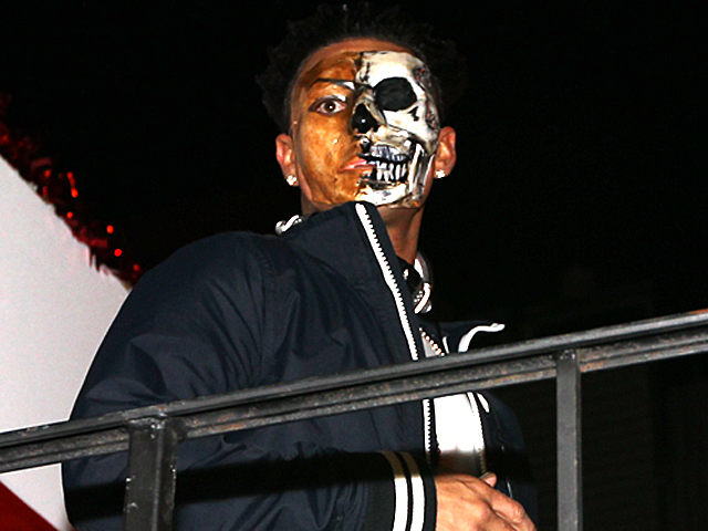 <p>Reality TV star "Pauly D" takes part in this years Halloween parade.</p>
