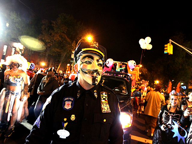 <p>Halloween parade revelers donned all kinds of costumes for this year's parade.</p>
