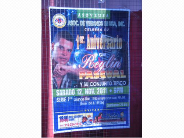 A party poster is pasted outside Serie 1. The restaurant's liquor license expires Nov. 30, 2011 if not renewed.