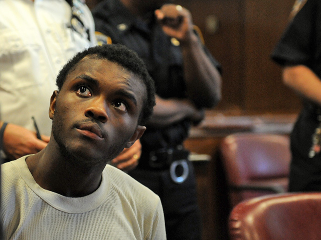 Kemmeth Ludovic, 17, an alleged member of Harlem's Goodfellas gang at his arraignment on Nov. 4, 2011.