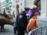 Prank Clowns and Matador 'Fight' Wall Street Bull