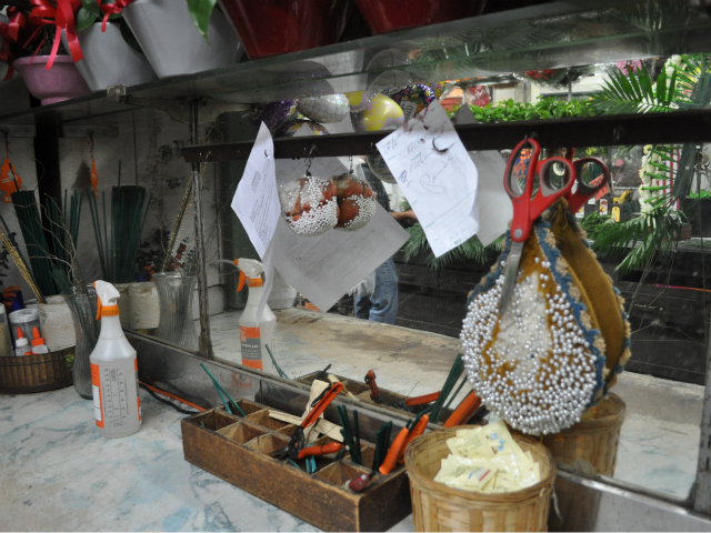 Dozens of floral arrangements are created daily at Fort Washington Florist. 