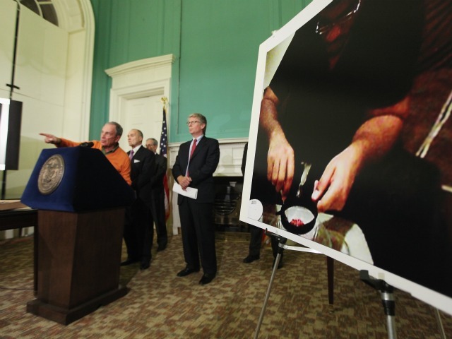 Mayor Michael Bloomberg, Police Commissioner Ray Kelly and Manhattan District Attorney Cyrus Vance Jr. attend a City Hall news conference about alleged 