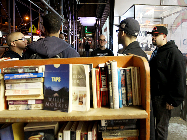 <p>Local artists spend time at Word Up.</p>
