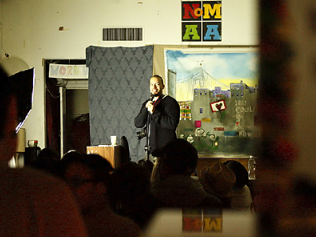 <p>Washington Heights photographer and filmmaker Emmanuel Abreu at the "Word-Up" bookstore in Washington Heights in 2011. "I'm so happy to be a part of this project! I really hope we can keep this going into the New Year!"</p>
