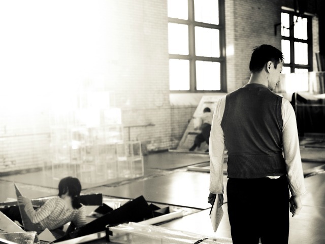 Shen Wei at a rehearsal for 
