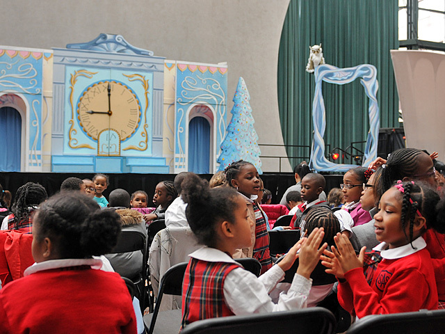 Students from St. Aloysius School in Harlem came down to the World Financial Center for a performance of The Nutcracker on Nov. 29, 2011. 