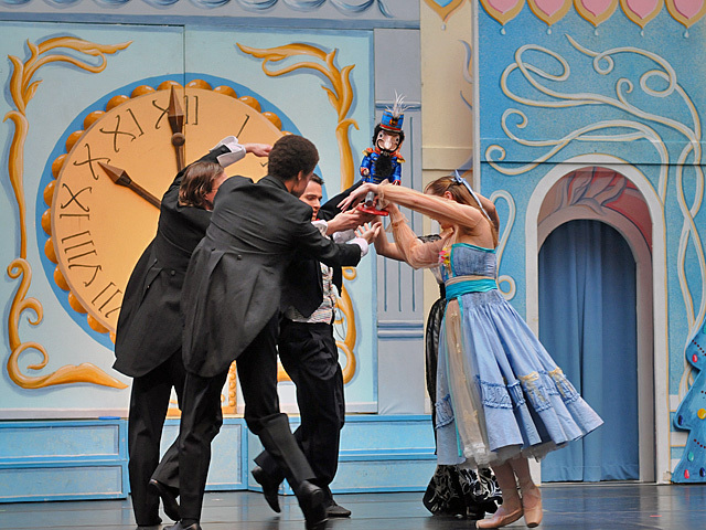 Dancers from the New York Theatre Ballet perform The Nutcracker at the Winter Garden atrium in the World Financial Center on Nov. 29, 2011. 